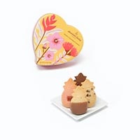 Aloha Blooms Heart Tin with cookie plate