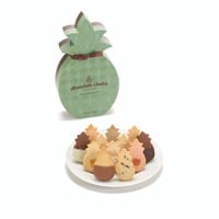 Pineapple Shape Box Large with cookie plate